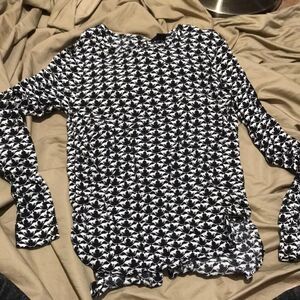 ‎Blouse with real cheetah print